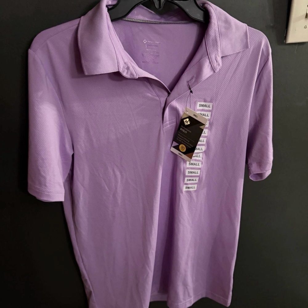 Members Mark Perfirmance Polo Men's Lavender Purple NWT Small